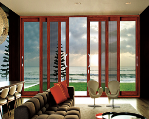 190-128三軌豪華帶金剛網(wǎng)重型門